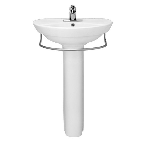 American Standard 0268.100.020 Ravenna Complete Pedestal Sink with Center Hole - White